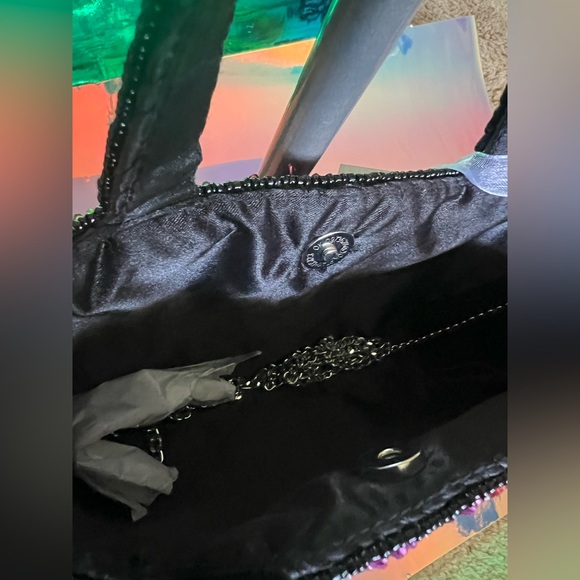 NWT Handcrafted In India Multicolored Fringe Beaded Handbag small - Picture 11 of 14